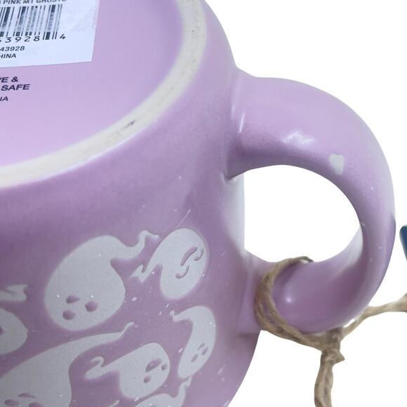 NWT Pink Ghost Mugs by Full Moon Furnishings - Set of Two - Camp - Matte - Picture 11 of 11